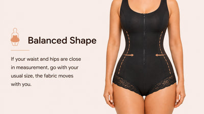 Balanced through waist and hips
